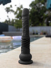 Thrusting-vibrating-dildo, Black