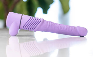 Thrusting Dildo Jackie in Lilac.