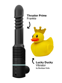 Splash Zone Thrusting Dildo and Ducky Bullet Vibrator for Women