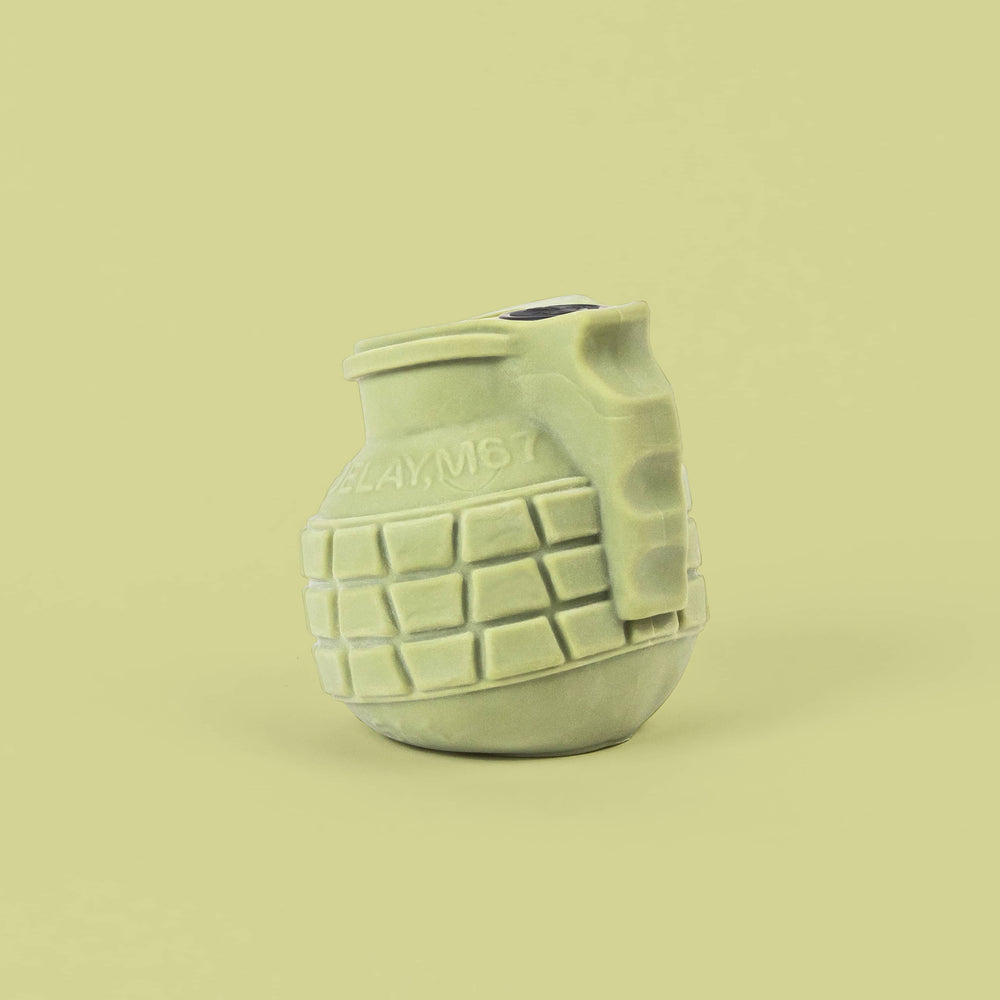 Male Grenade Vibrator with Grip and Anal Thrusting Dildo for Men